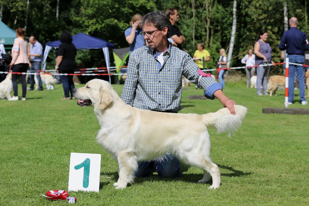 Andi mit Casper bei der Platzierung